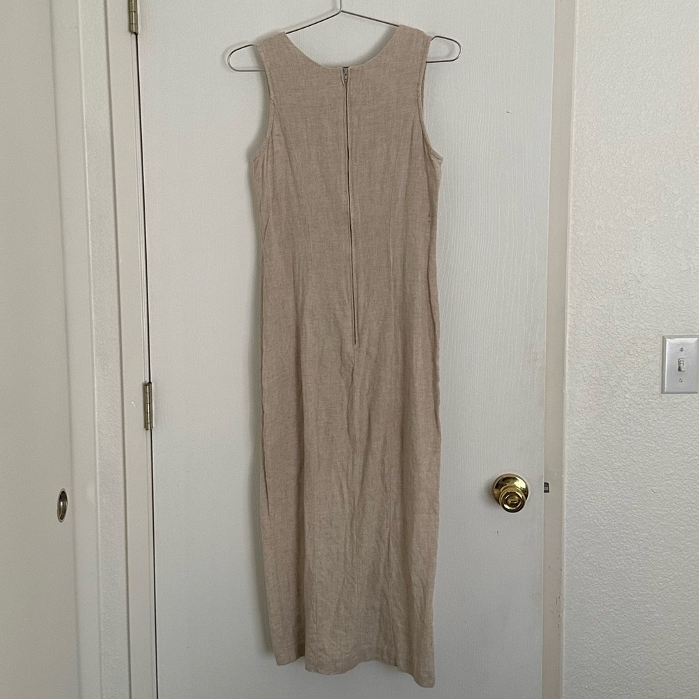 Scarlett Beige Vintage Dress - Picture 2 of 4